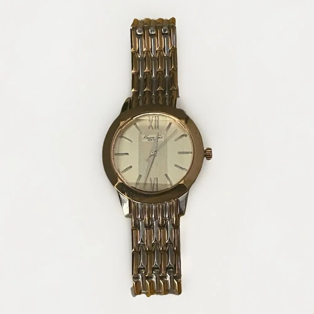 Kenneth Cole New York 4619 Ladies Women’s Watch Rose Gold Two Tone New Battery